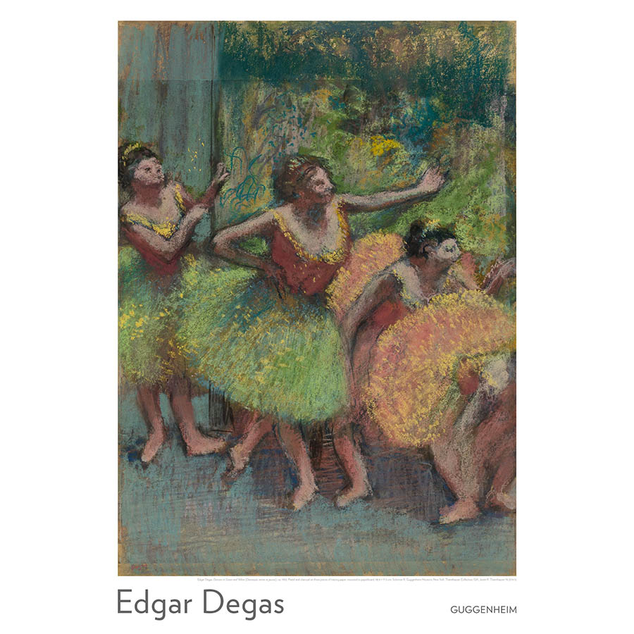 Edgar Degas: Dancers in Green and Yellow Poster – Guggenheim Museum