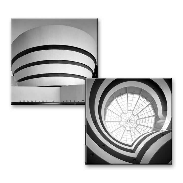 Black-and-white photos of Wright’s Guggenheim appear on this Guggenheim Museum Building Magnet Set.