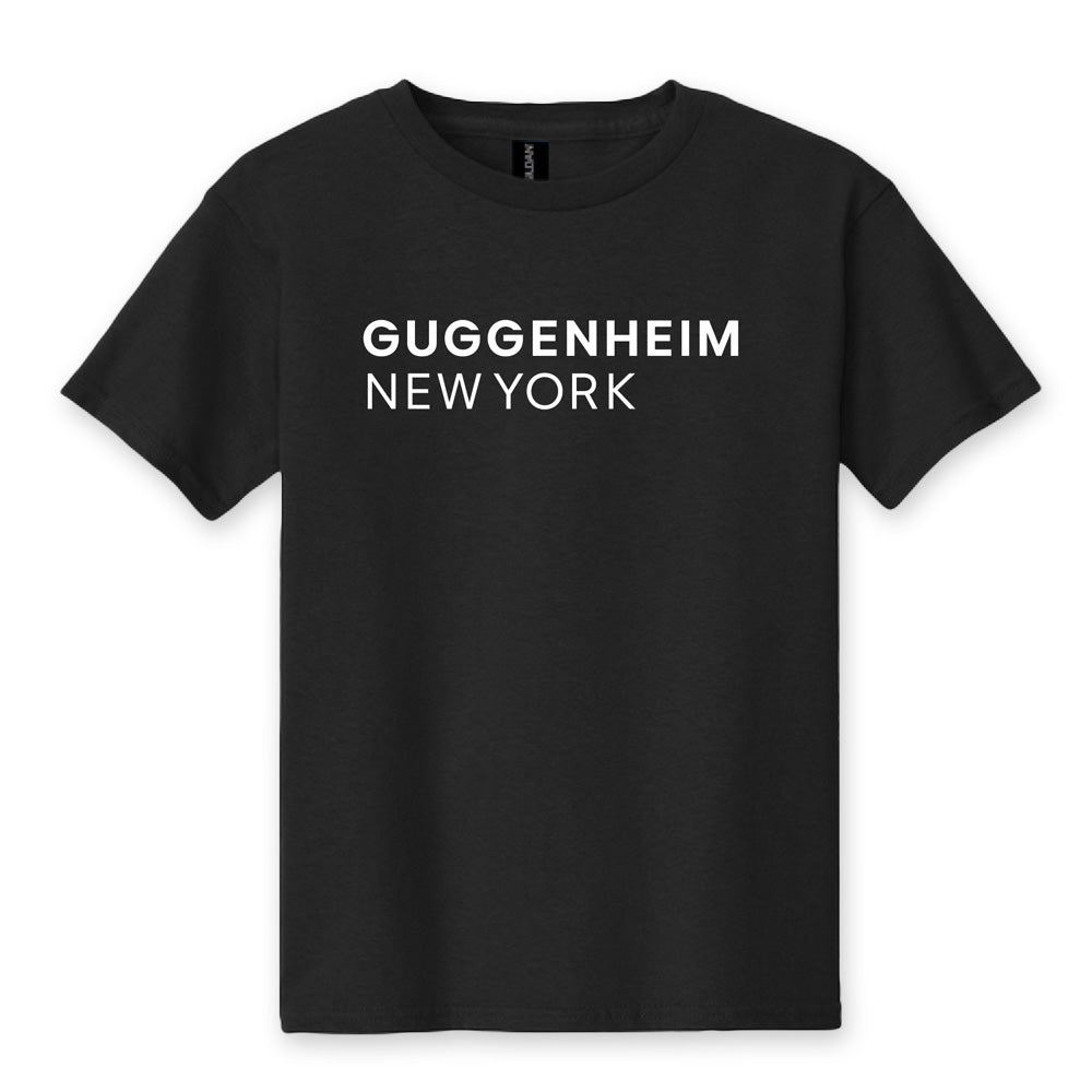 The Guggenheim Museum Puff Logo Youth T-Shirt—an artful kids tee and modern gift from Guggenheim Museum.