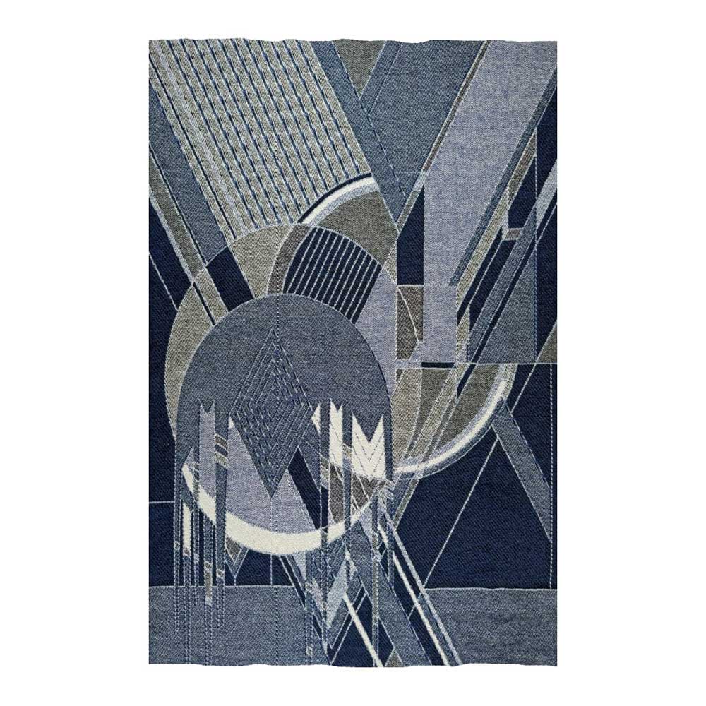 The Guggenheim Frank Lloyd Wright Frozen Spheres Wool Throw adds modern geometric style to any space.