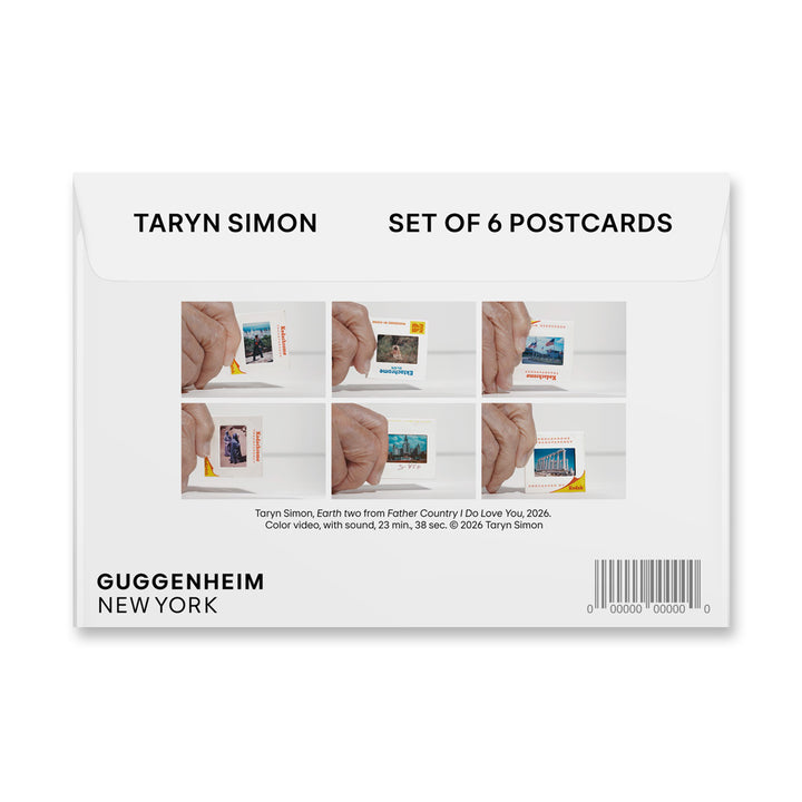 Taryn Simon Slides Post Card Set: 6 cards in a white envelope, by Guggenheim Museum.
