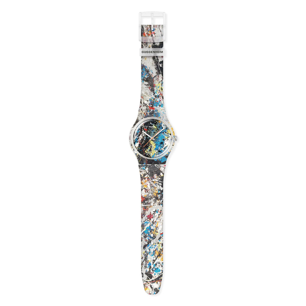 Guggenheim Museum Pollock’s Alchemy Watch: an abstract, paint-splattered timepiece by Guggenheim Museum.