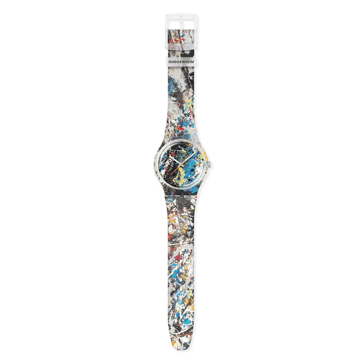 Guggenheim Museum Pollock’s Alchemy Watch: an abstract, paint-splattered timepiece by Guggenheim Museum.
