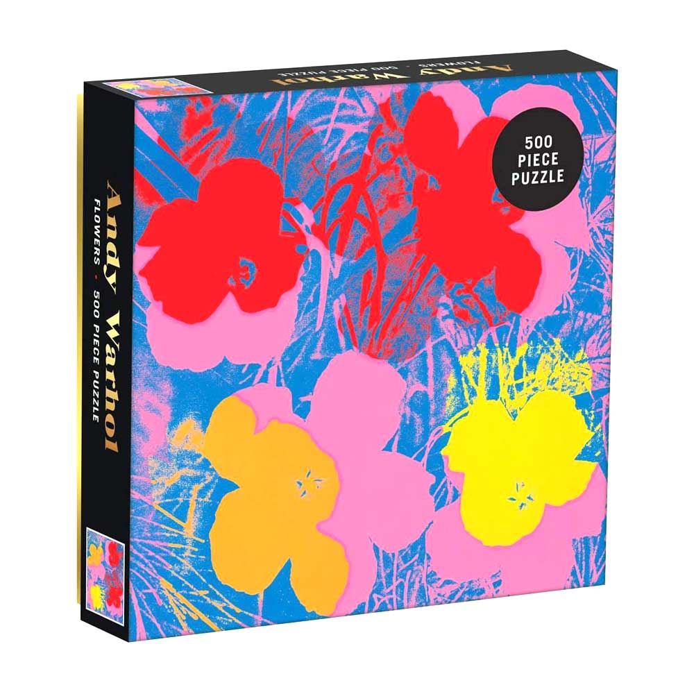 The Guggenheim Museum Andy Warhol Flowers 500 Piece Jigsaw Puzzle is perfect for art lovers and bold design fans.