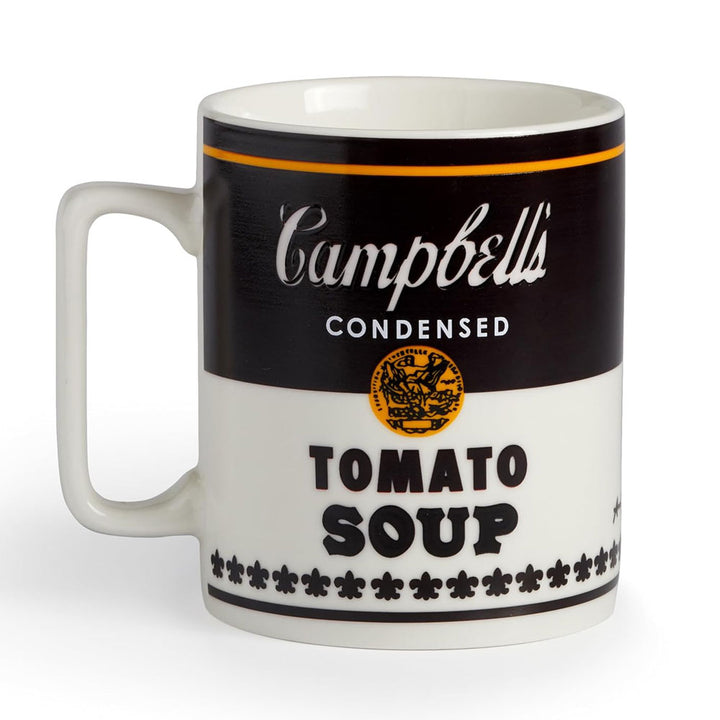 Guggenheim Museum Andy Warhol Soup Can Color Changing Mug features a pop art Campbell’s Tomato Soup design.