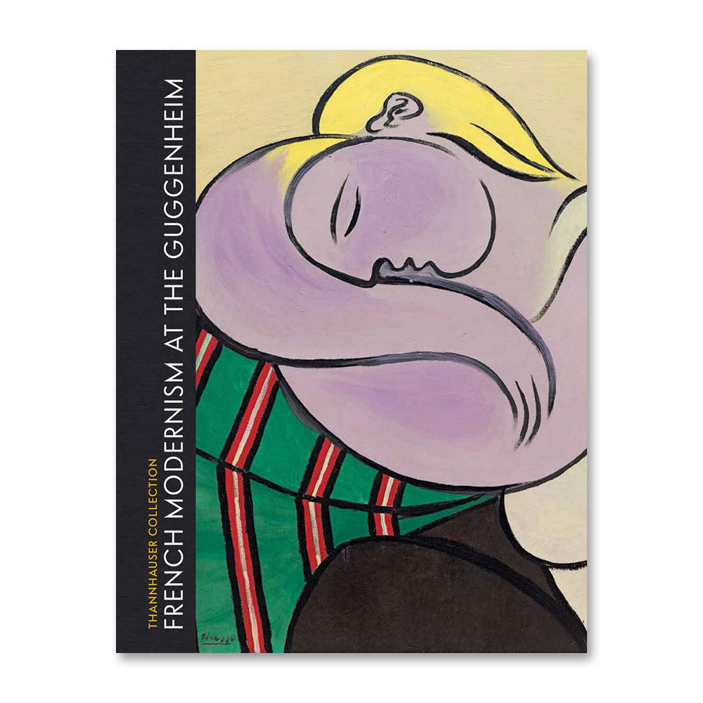 Modern art print of a woman with purple hair, inspired by French Modernism at the Guggenheim Museum.