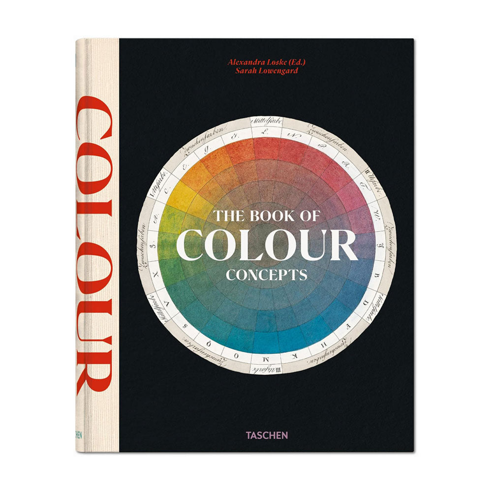 Guggenheim Museum’s The Book of Colour Concepts (Classics), Multilingual Edition, features a color wheel on a black cover.