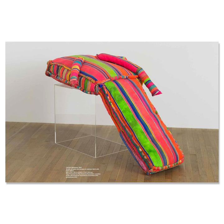 Marta Minujín: Arte! Arte! Arte! by Guggenheim Museum—a vibrant fabric piece on acrylic, inspired by Latin American avant-garde.